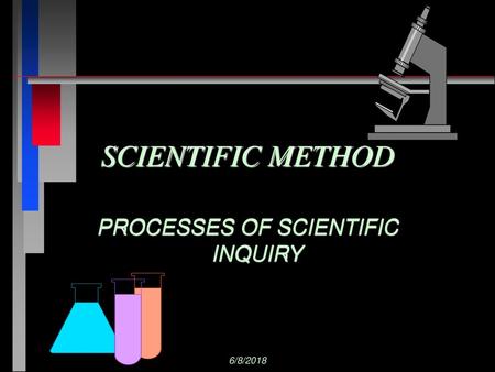 PROCESSES OF SCIENTIFIC INQUIRY