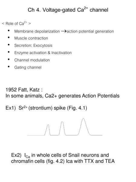 Ch 4. Voltage-gated Ca2+ channel