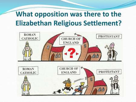 What opposition was there to the Elizabethan Religious Settlement?