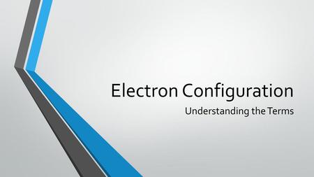 Electron Configuration