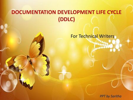 DOCUMENTATION DEVELOPMENT LIFE CYCLE (DDLC)