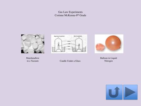 Gas Law Experiments Corinne McKenna-8th Grade