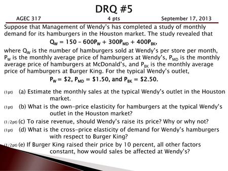 DRQ #5 AGEC pts September 17, 2013