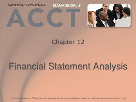 Chapter 12 Financial Statement Analysis