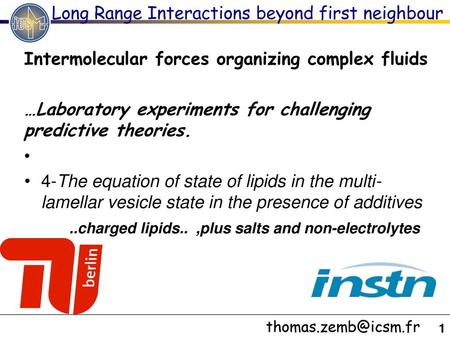 Long Range Interactions beyond first neighbour