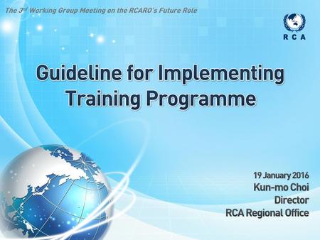 Guideline for Implementing Training Programme