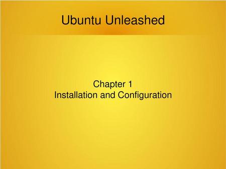 Installation and Configuration