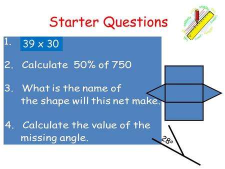 Starter Questions 39 x 30 28o.