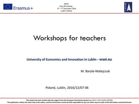 University of Economics and Innovation in Lublin - wsei.eu