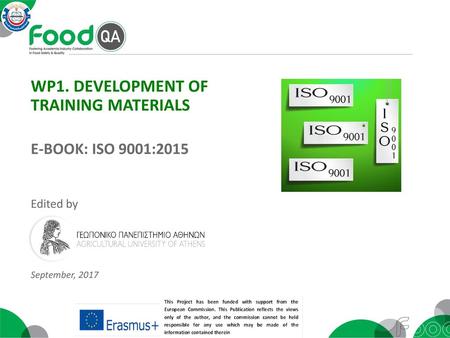 WP1. DEVELOPMENT OF TRAINING MATERIALS