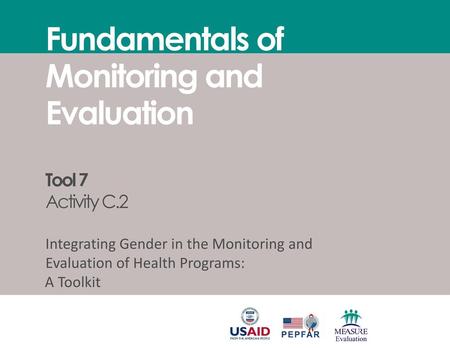 Fundamentals of Monitoring and Evaluation