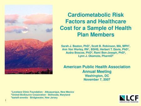 American Public Health Association Annual Meeting