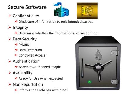 Secure Software Confidentiality Integrity Data Security Authentication