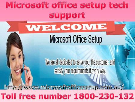 Microsoft office setup tech support