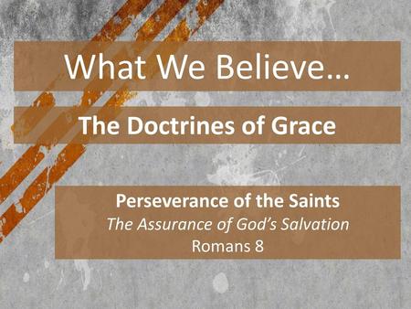 Perseverance of the Saints