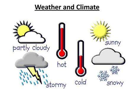 Weather and Climate.