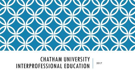 Chatham University Interprofessional Education