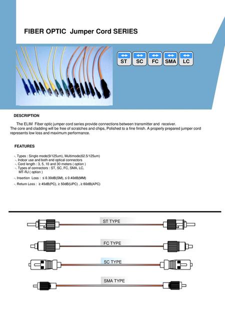 FIBER OPTIC Jumper Cord SERIES