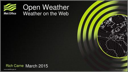 Open Weather Weather on the Web