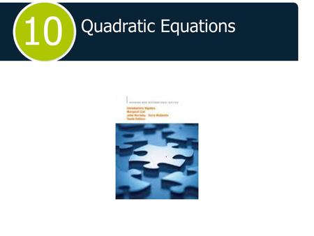 10 Quadratic Equations.