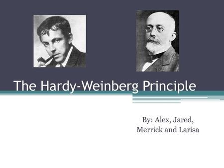 The Hardy-Weinberg Principle