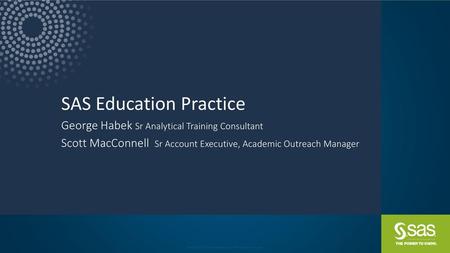 SAS Education Practice