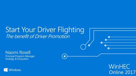 Start Your Driver Flighting The benefit of Driver Promotion