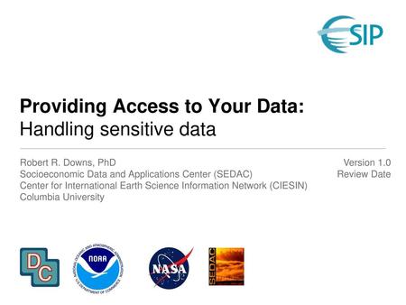 Providing Access to Your Data: Handling sensitive data