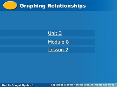 Graphing Relationships