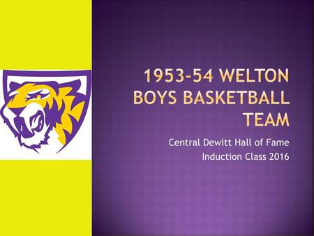 Welton Boys Basketball Team