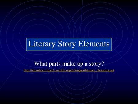 Literary Story Elements