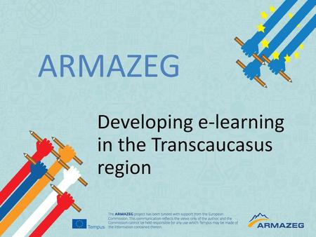 Developing e-learning in the Transcaucasus region