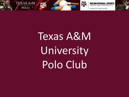 Texas A&M University Polo Club