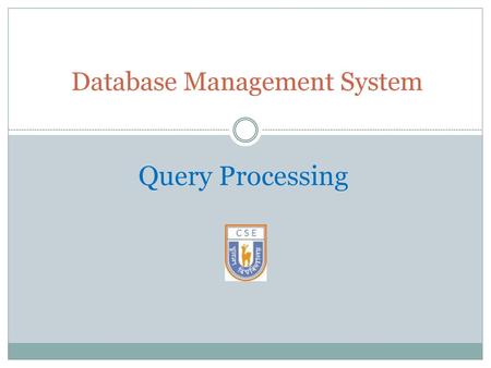 Database Management System