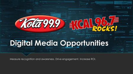 Digital Media Opportunities