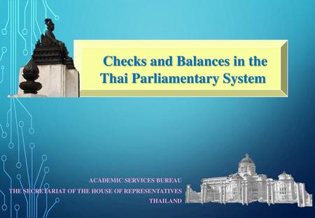 Checks and Balances in the Thai Parliamentary System