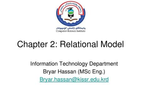 Chapter 2: Relational Model