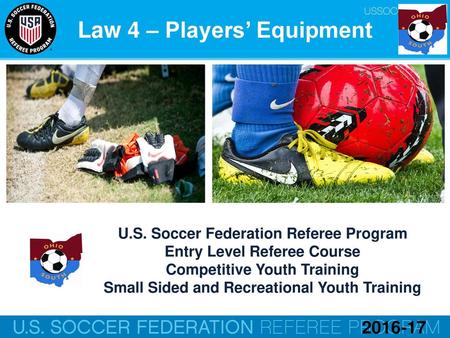 Law 4 – Players’ Equipment