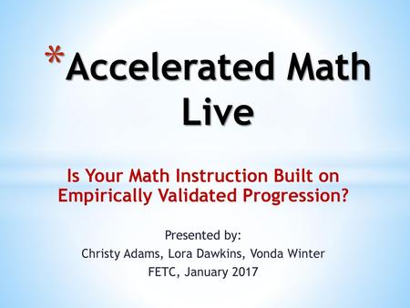 Is Your Math Instruction Built on Empirically Validated Progression?