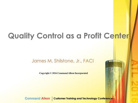 Quality Control as a Profit Center