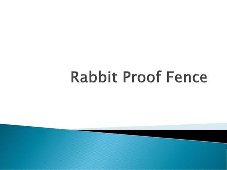 Rabbit Proof Fence.