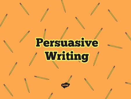 Persuasive Purpose: To argue the case for a point of view.