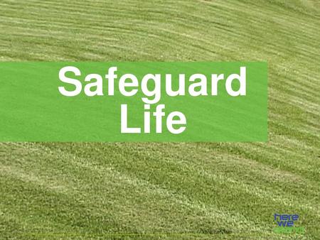 Safeguard Life.