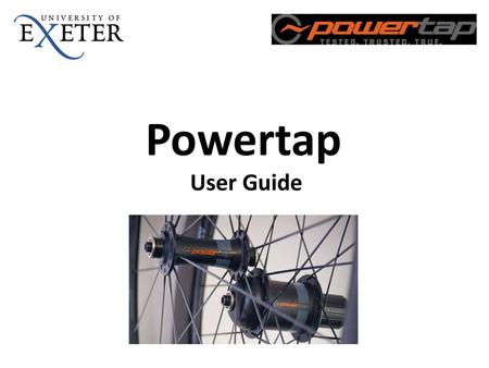 Powertap User Guide.