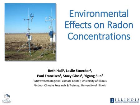 Environmental Effects on Radon Concentrations