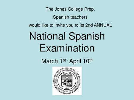 National Spanish Examination