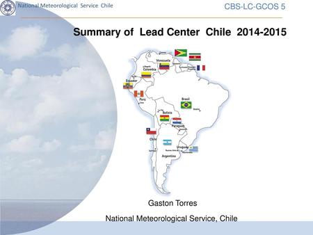 National Meteorological Service, Chile