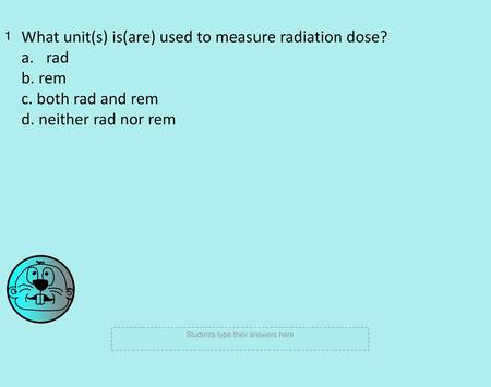 Students type their answers here