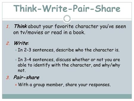 Think-Write-Pair-Share