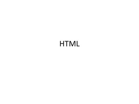 HTML.